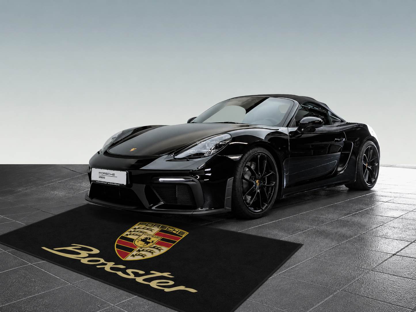 Porsche Boxster Garage Floor Mat 5x7 FT (60x87 Inches) Premium Showroom Rug Wall Decor
