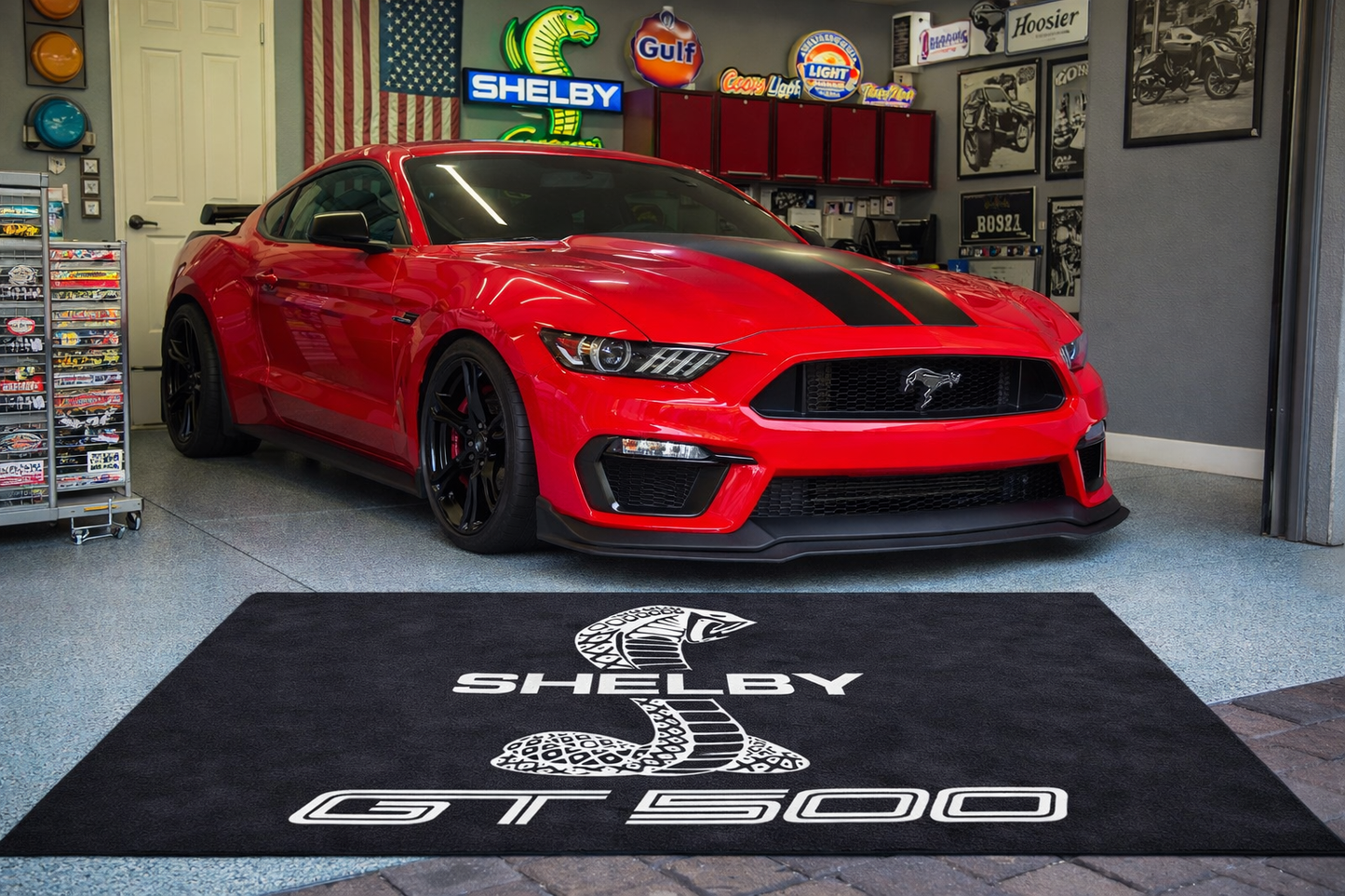 Shelby GT500 Floor Mat 5x7 FT (60x87 Inches) Premium Showroom Rug Wall Decor