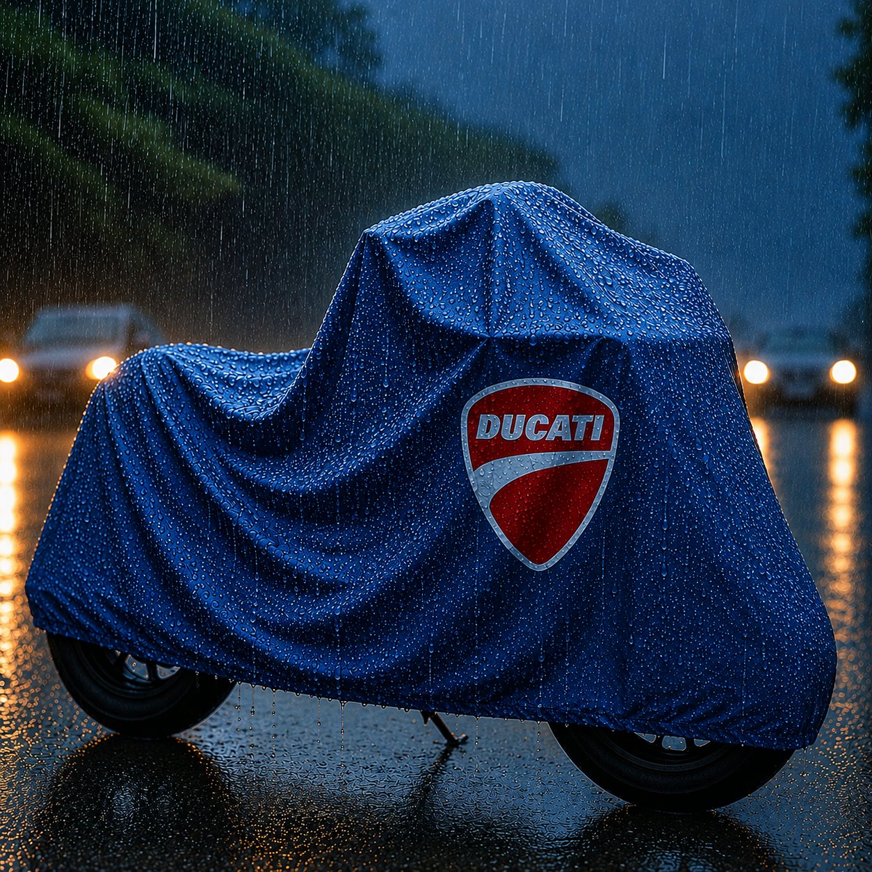 Ducati Motorcycle Protective Outdoor Cover – Rain, Sun & Dust Resistant