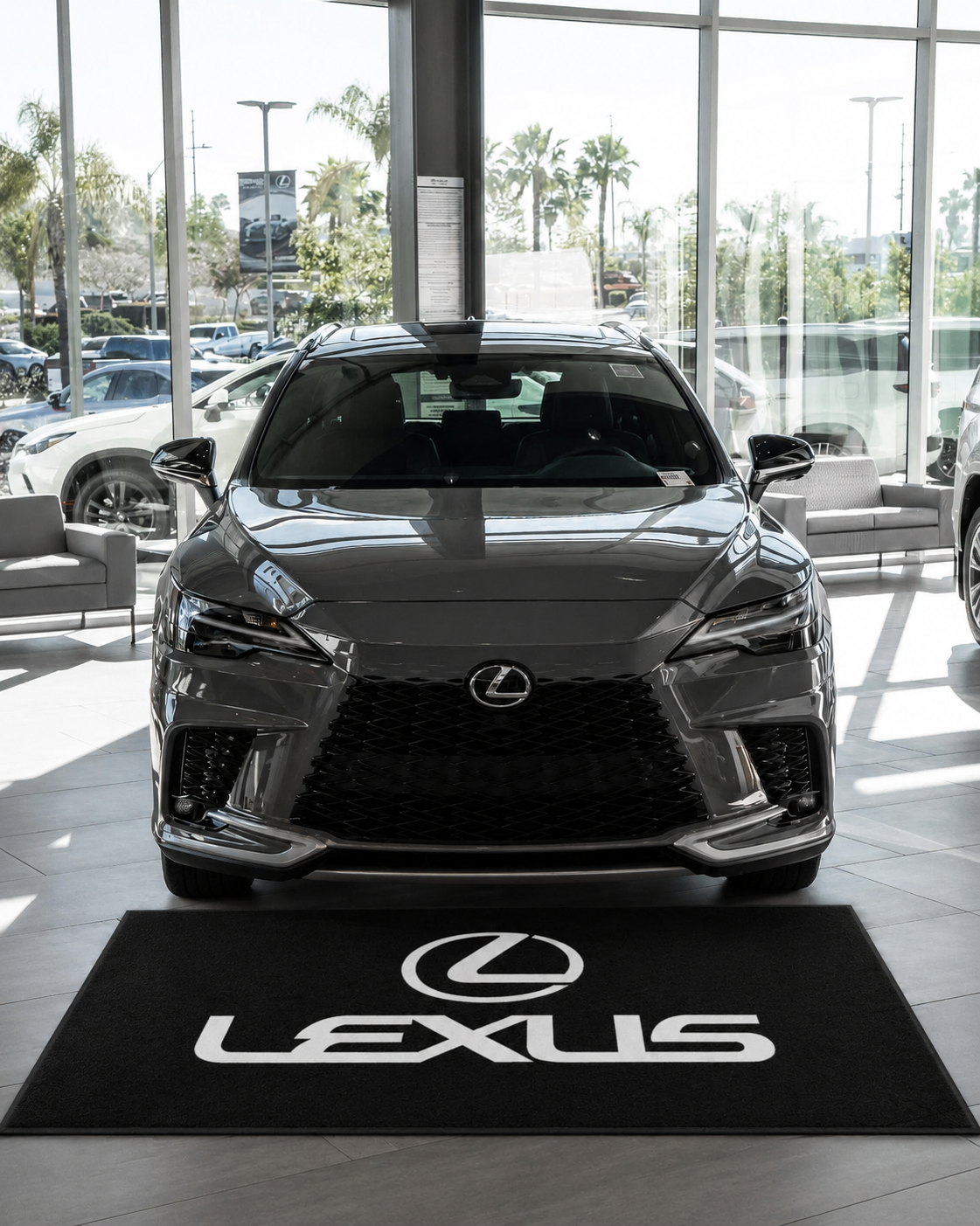 Lexus Rugs Lexus Garage Floor Mat 5x7 FT (60x87 Inches) Premium Showroom Rug Wall ...