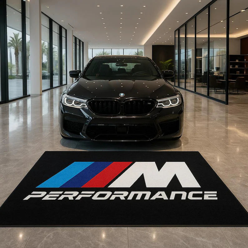 M Performance Rug BMW M Performance Garage Floor Mat 5x7 FT (60x87 Inches) Premium Showr ...