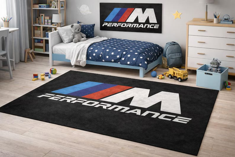 BMW M Performance Luxury Rug 60×87 INCH Home, Garage & Display Carpet