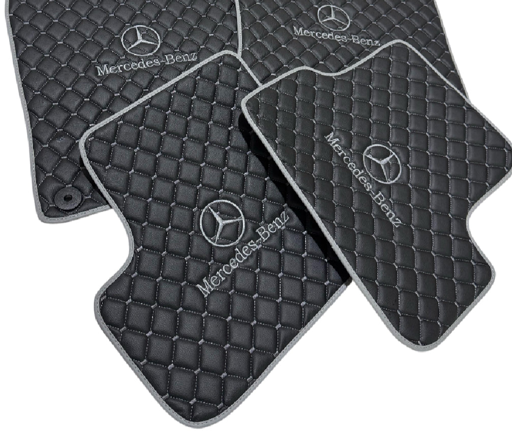 For M B Leather Floor Mats Custom Fit For all Model