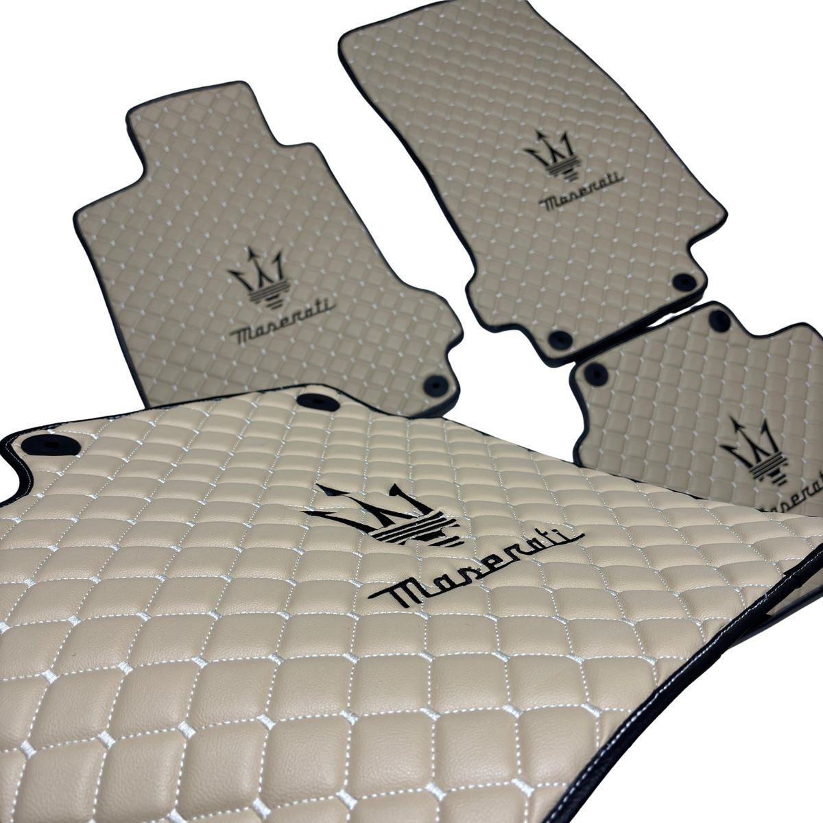 For Maserati Grecale (2022 - Present ) Car Floor Mats Custom fit Leather for all Maserati Model Waterproof Carpet Liner