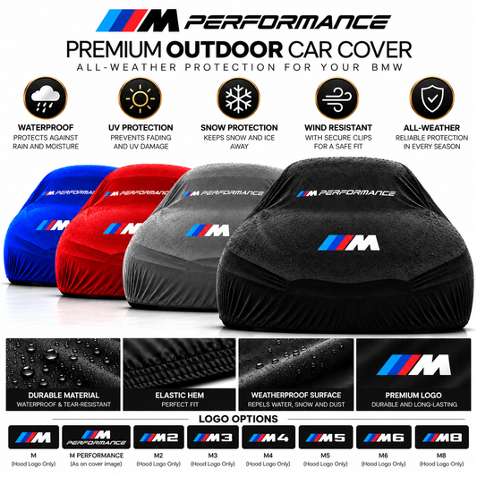 Geschikt voor BMW M Performance outdoor autohoes – waterdicht & op maat voor M2 M3 M4 M5 M6 M8