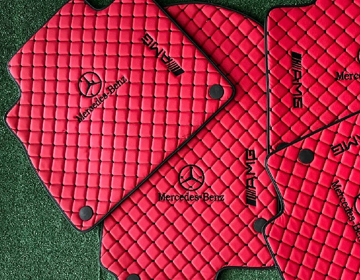 For M B Leather Floor Mats Custom Fit For all Model