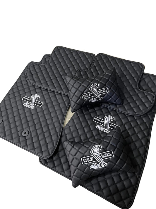 Shelby GT500 GT350 Leather Floor Mats Special Production For Your Car OEM