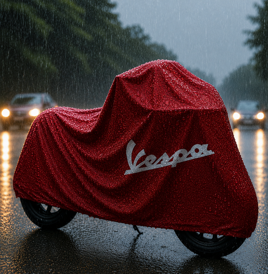 Vespa Motorcycle Protective Outdoor Cover – Rain, Sun & Dust Resistant