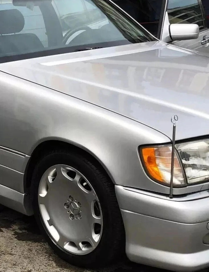 Chrome Parking Pole for Mercedes-Benz – Vintage Stainless Steel Accessory