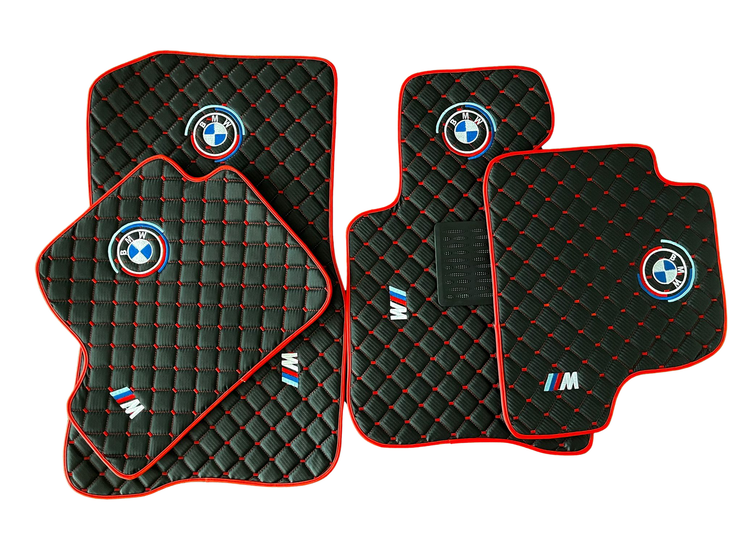 For BMW X7 M50i Carbon Car Floor Mats Custom fit Leather for all BMW M Colorful Waterproof Carpet Liner