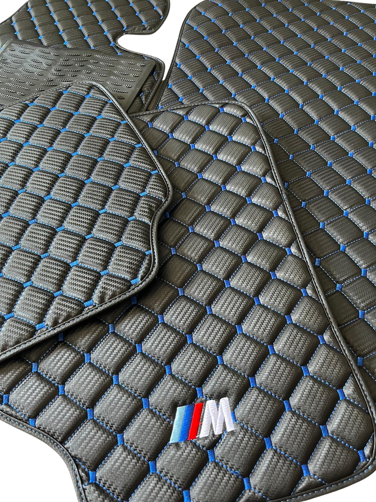 For BMW 430i M Performance Carbon Car Floor Mats Custom fit Leather for all BMW M Performance Waterproof Carpet Liner