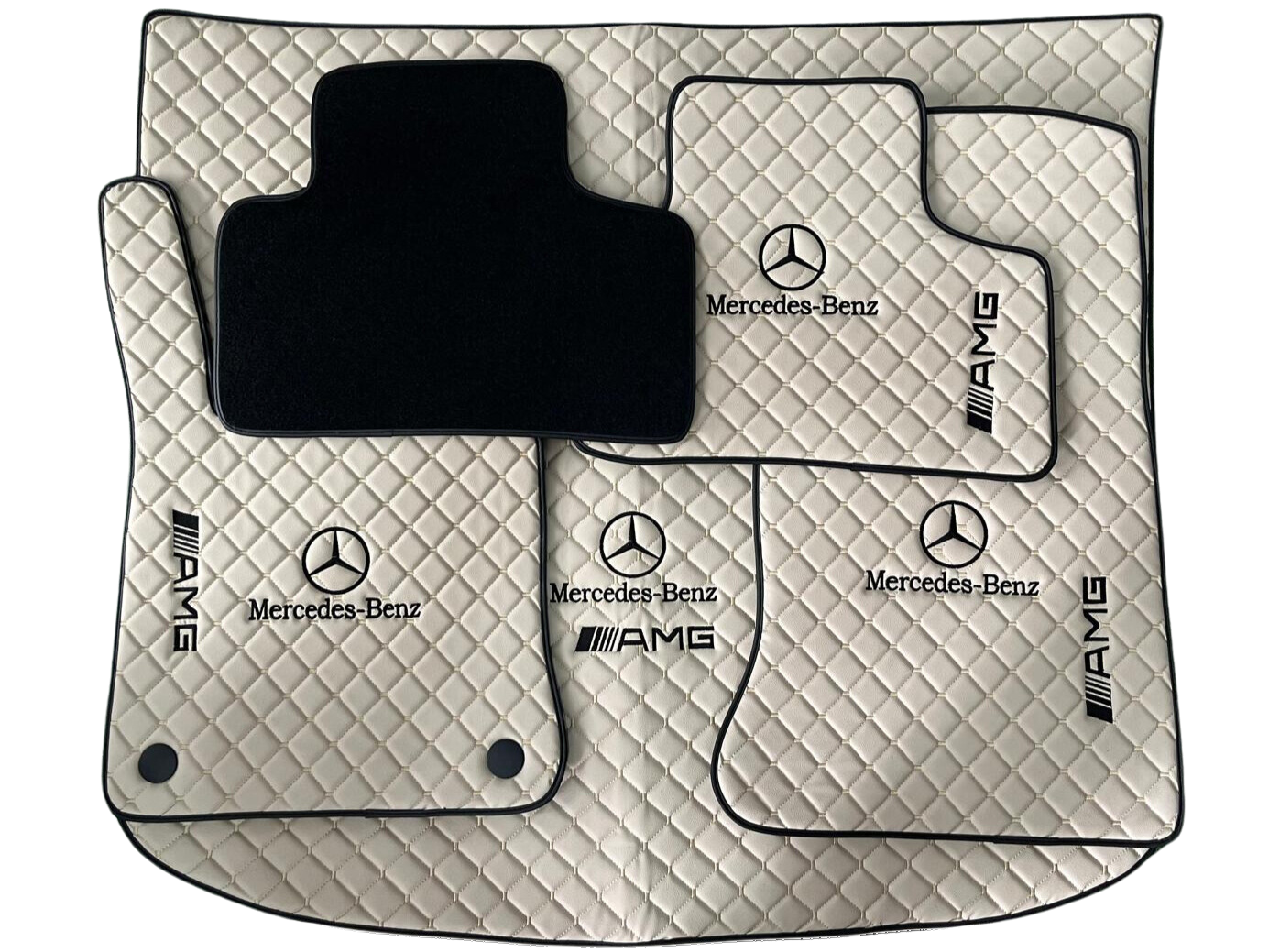 For AMG GT Series Car Floor Mats Custom fit Leather for all Mercedes Benz AMG Model Waterproof Carpet Liner