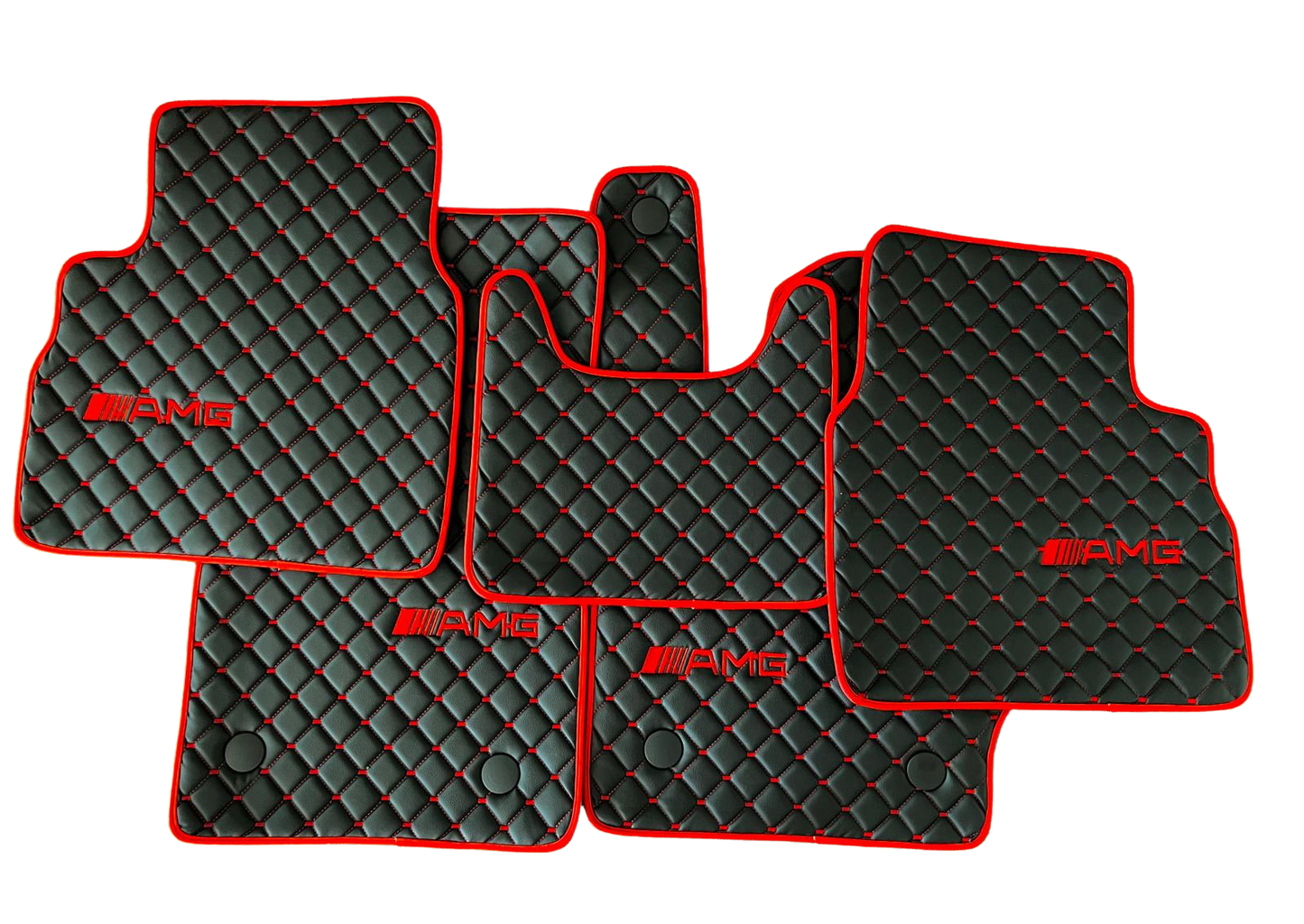 For Mercedes Benz AMG Car Floor Mats Custom fit Leather for all AMG Model Waterproof Carpet Liner