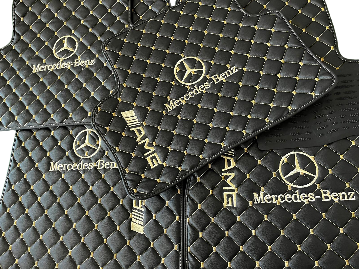 For AMG GT Series Car Floor Mats Custom fit Leather for all Mercedes Benz AMG Model Waterproof Carpet Liner