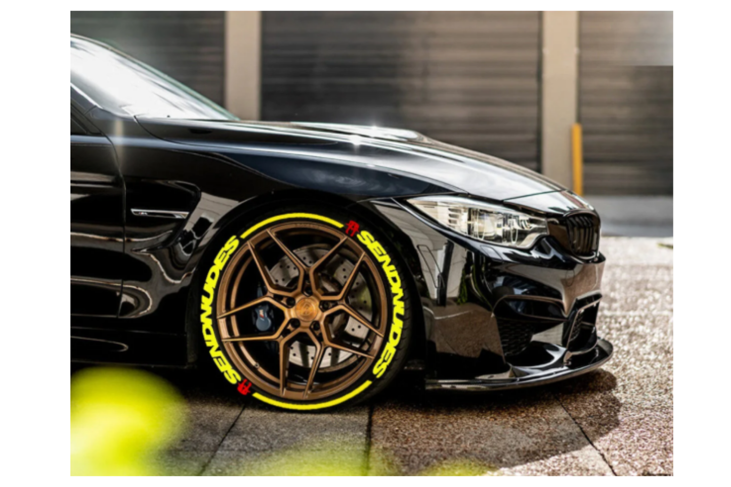 Permanent Tire Lettering Sendnudes Stickers Tire Decals Sticker 1.25" 4Tires