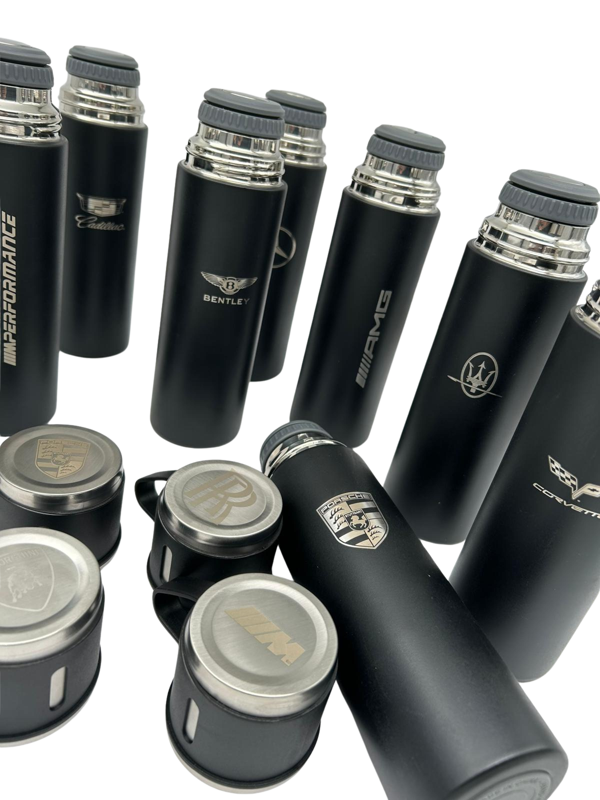 Laser Logo Thermos Set 500 ml – Insulated Flask with 3 Cups