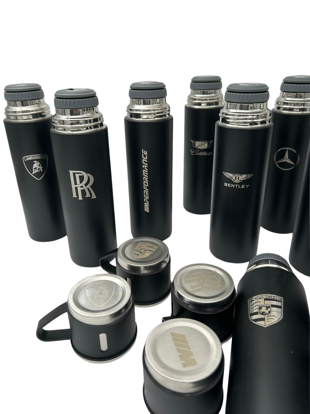 Laser Logo Thermos Set 500 ml – Insulated Flask with 3 Cups