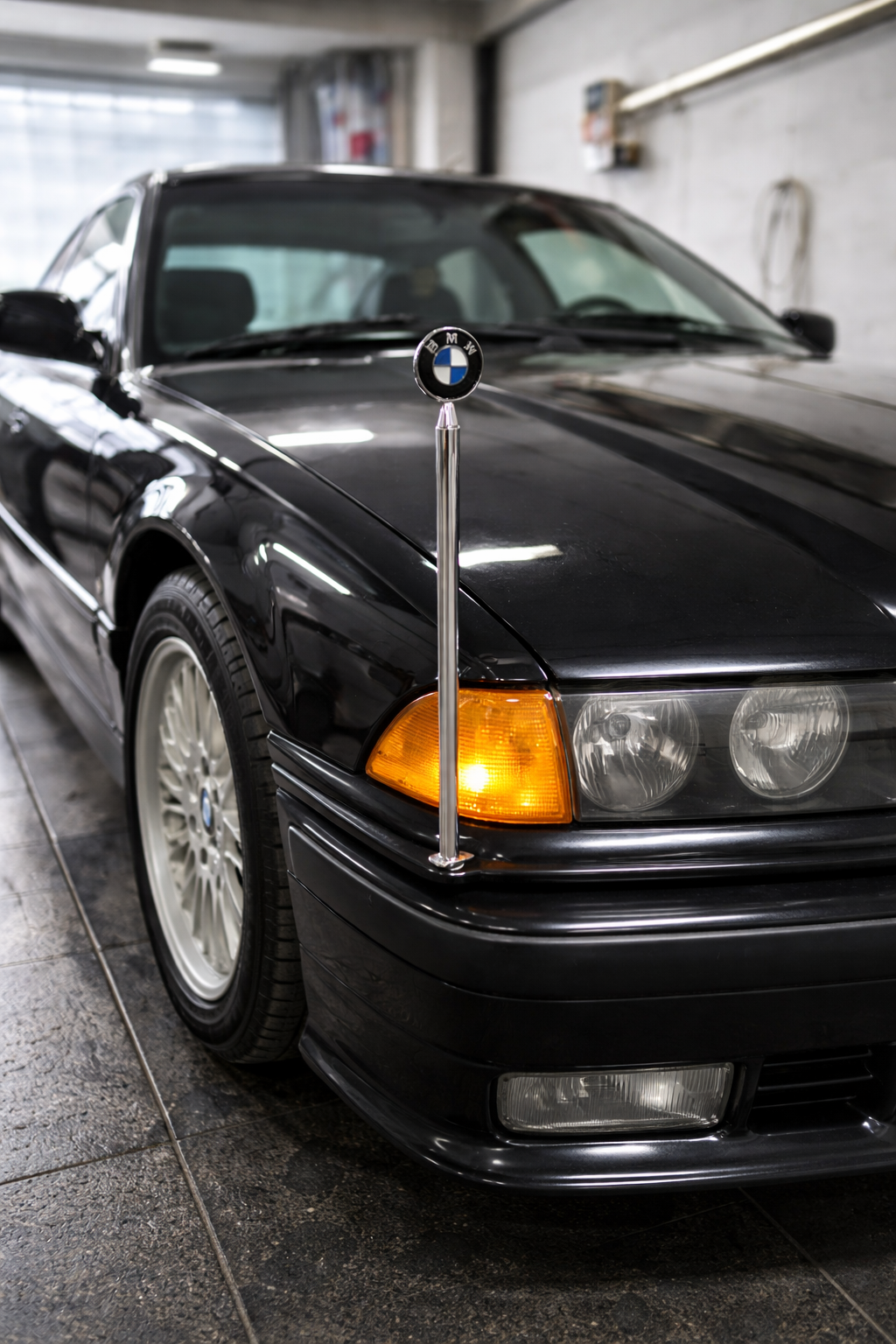 BMW Chrome Parking Pole Flag Pole Park Bar Parkingpole