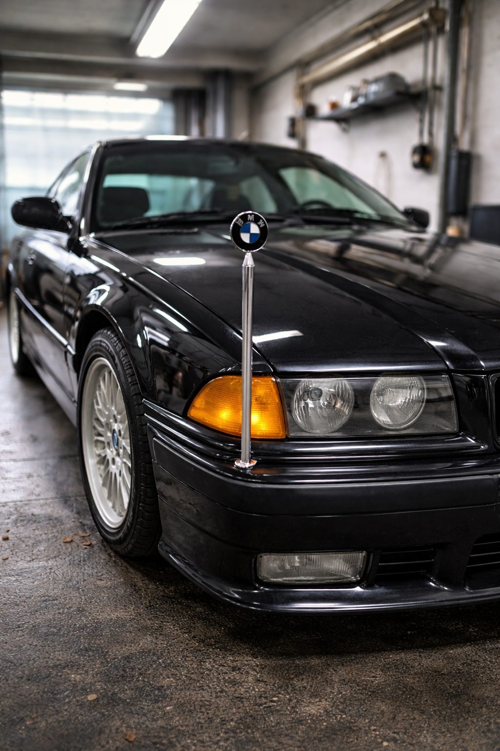 BMW Chrome Parking Pole Flag Pole Park Bar Parkingpole