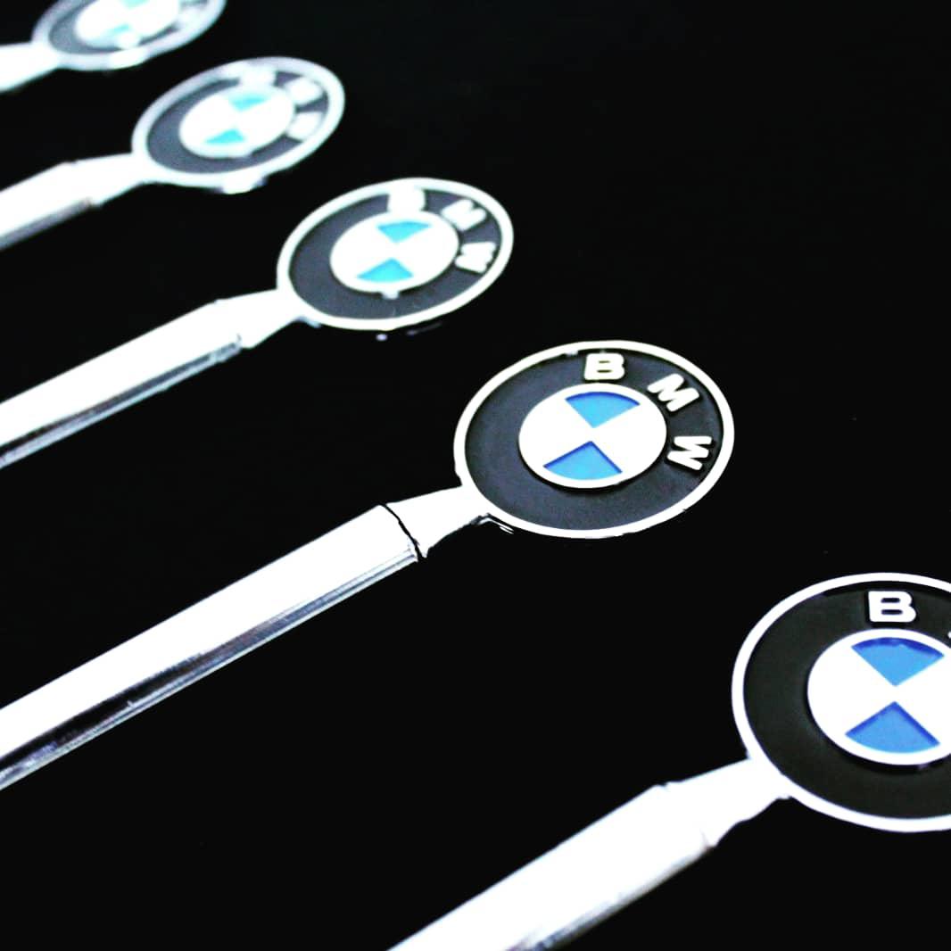 BMW Chrome Parking Pole Flag Pole Park Bar Parkingpole