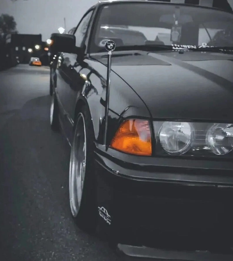 BMW Chrome Parking Pole Flag Pole Park Bar Parkingpole