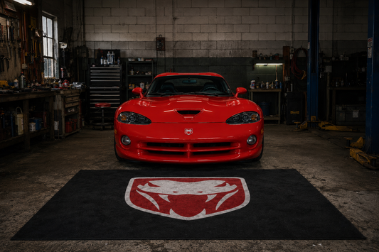 Dodge Viper Garagevloermat 5x7 FT (60x87 inch) Showroomtapijt