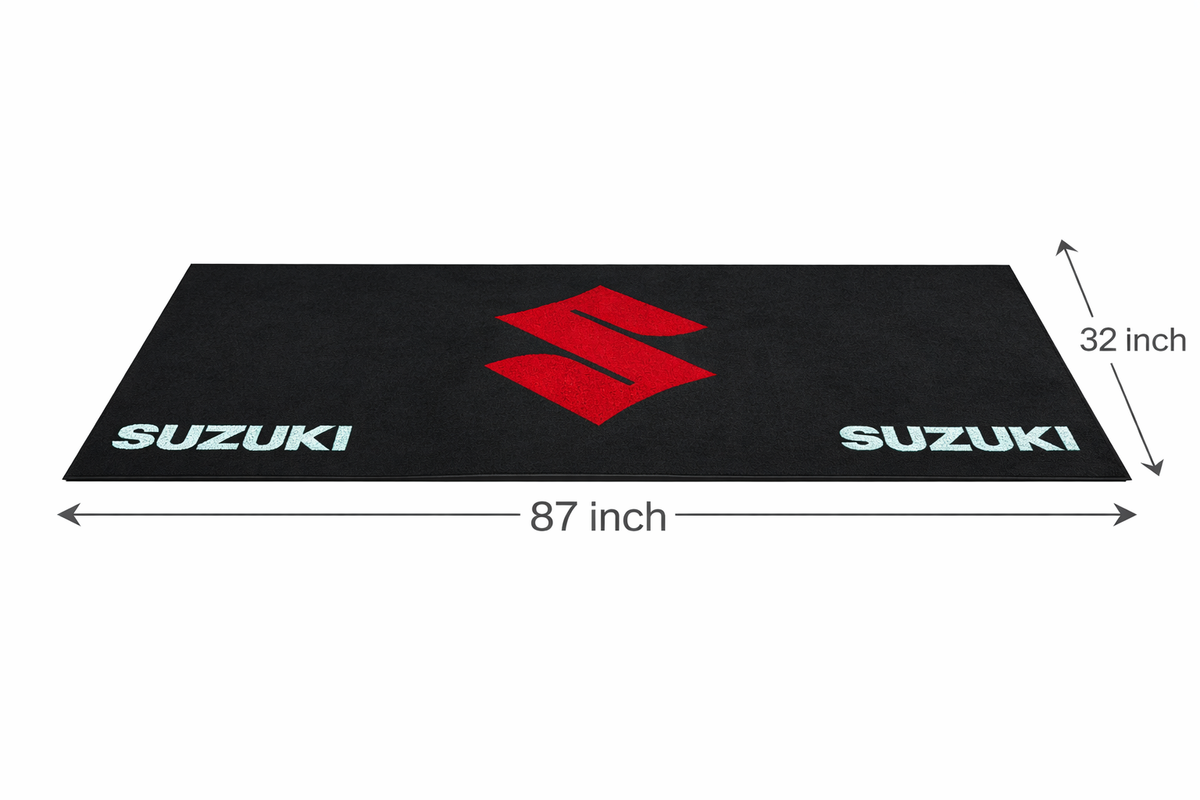 Sunoco Garage Rug Suzuki Motorcycle Garage Floor Mat 32x87 Inches Premium Showroom Rug ...