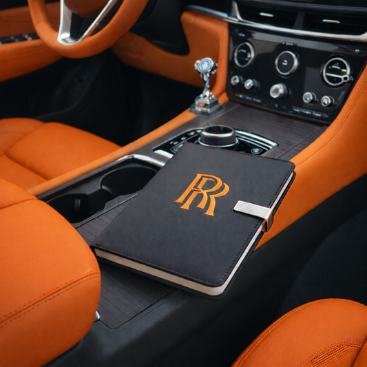 Rolls Royce Journal Notebook Customizable initials