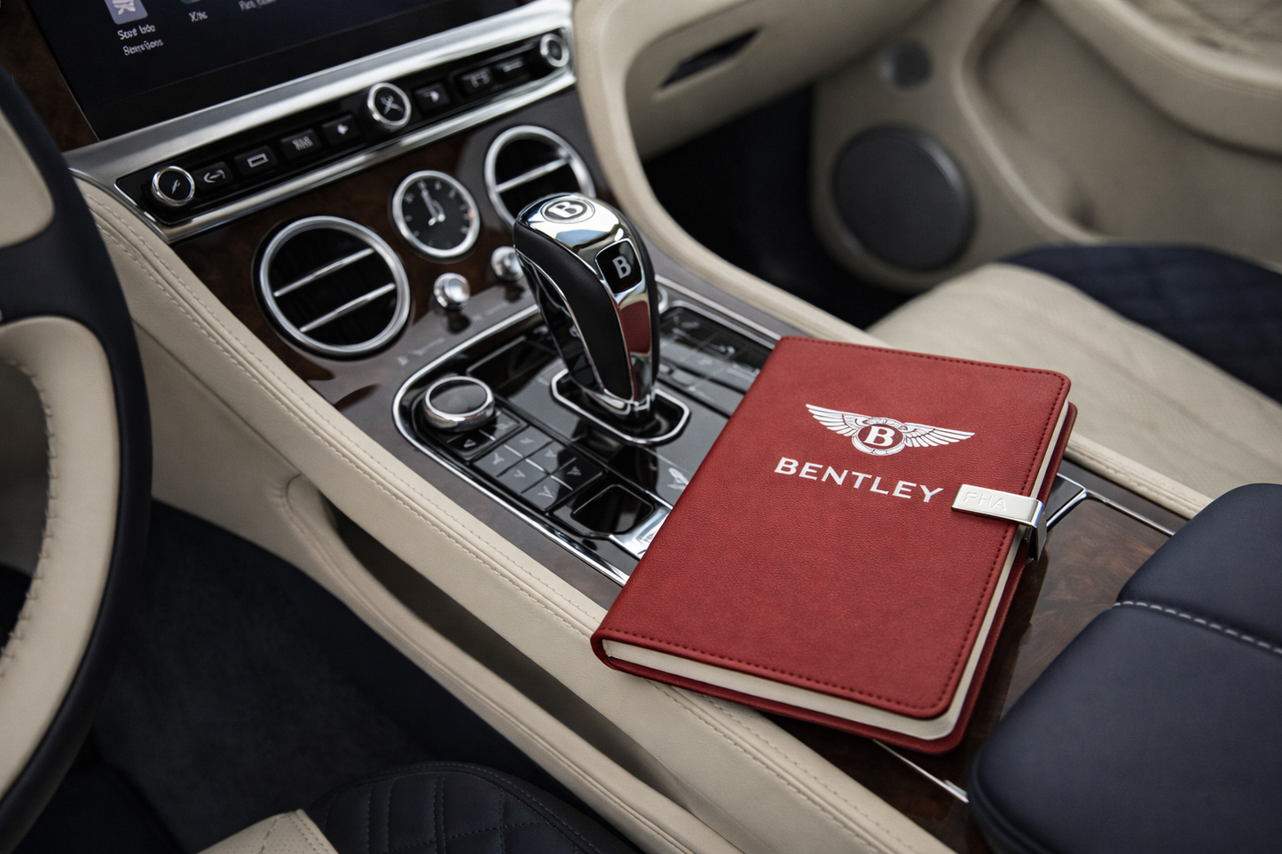 Bentley Journal Notebook Customizable initials