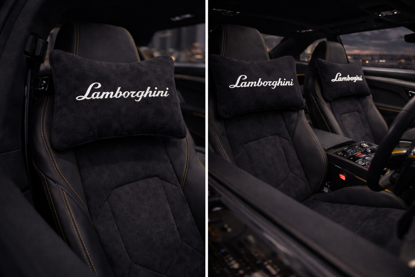 Lamborghini Neck Pillows  Premium Comfort and Style (2 PCS)