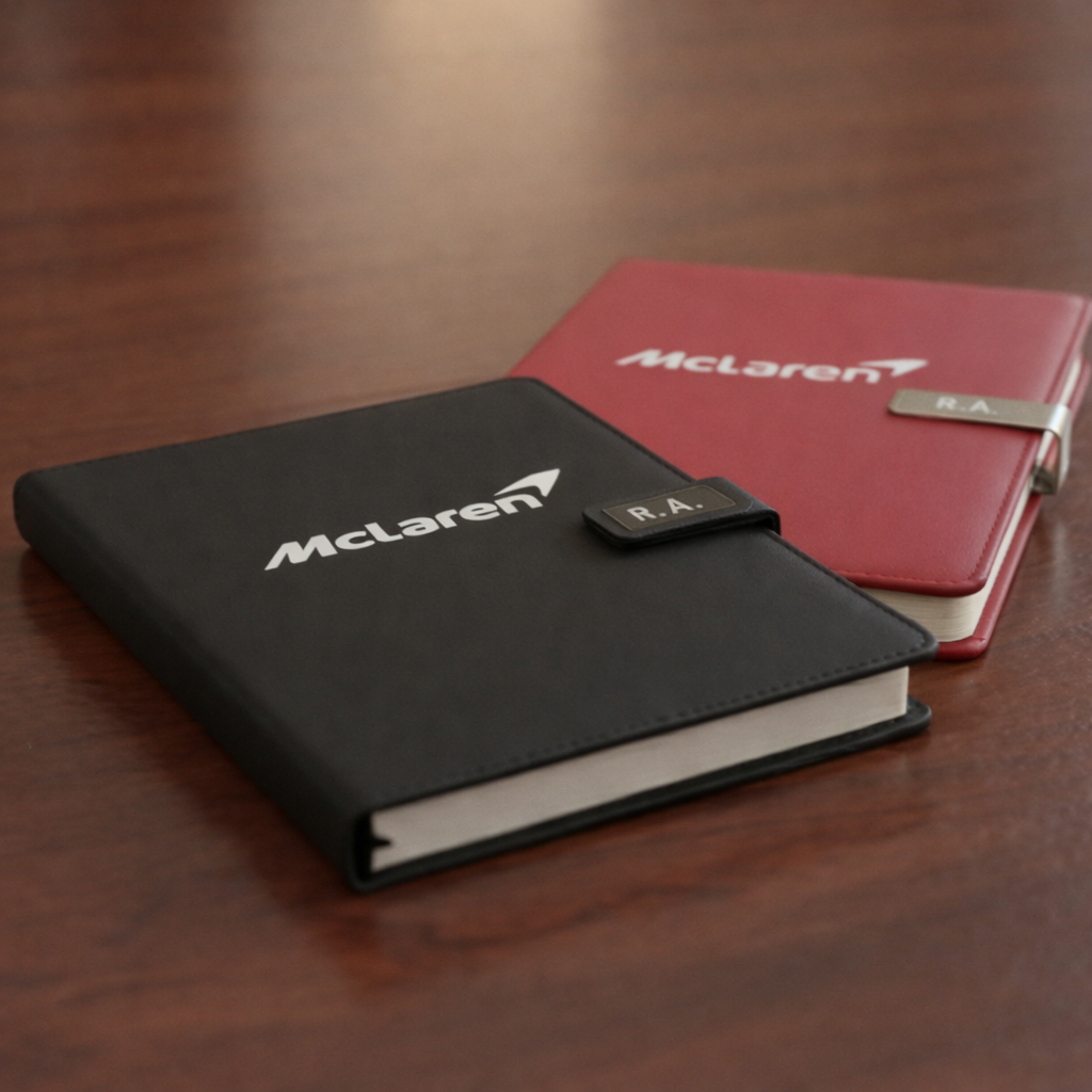 McLaren Journal Notebook Customizable initials