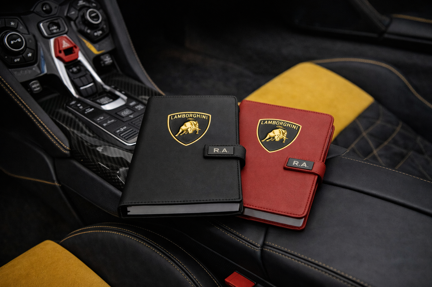 Lamborghini Journal Notebook Customizable initials