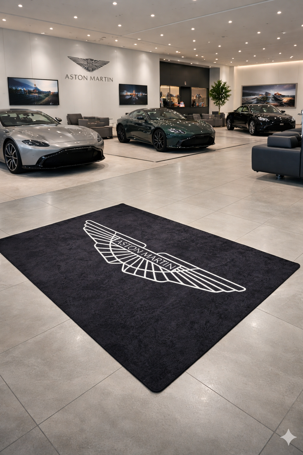 Aston Martin Luxury Rug 60×87 INCH Home, Garage & Display Carpet
