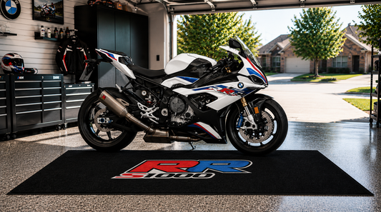 BMW S1000RR Motorfiets Garagevloermat 5x7 FT (60x87 Inch) Showroom Tapijt