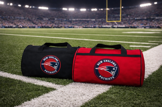 New England Patriots Duffel Bag 50×30 cm Large Sports & Travel Gym Bag Stadium Game Day Style