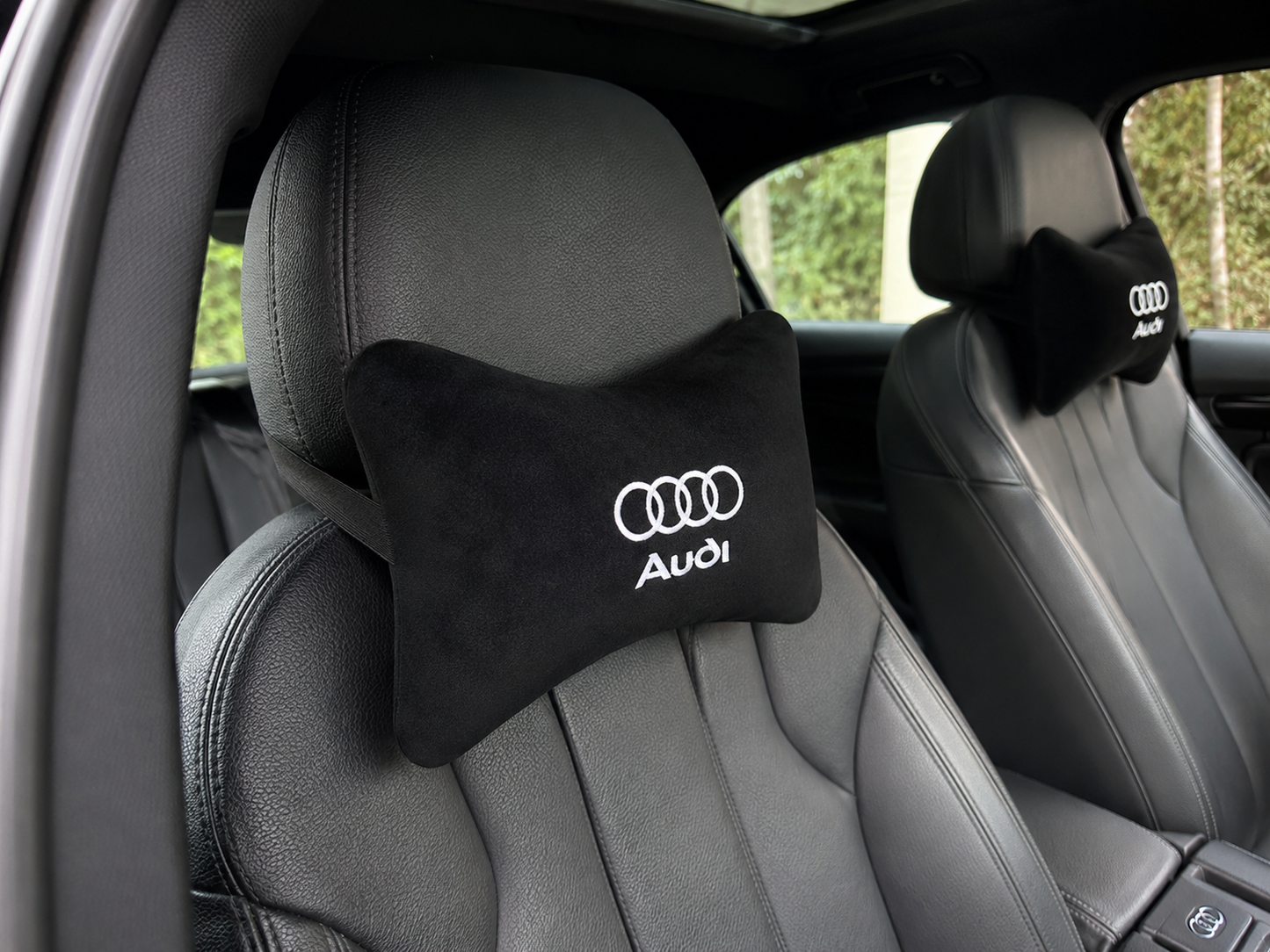 Audi Q2-Q3-Q4-Q5-Q6-Q7-Q8 Velvet Neck Pillow, 2pcs