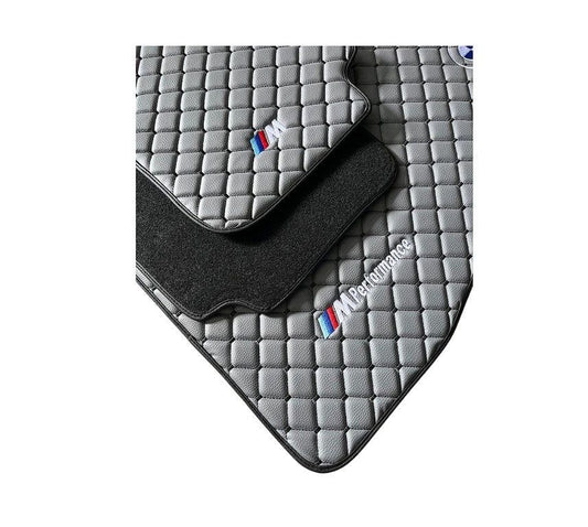 For BMW Leather Floor Mats Made To Measure Custom Design Mats M2 M3 M4 M5 M8