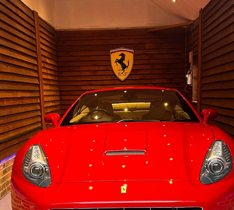 Ferrari Wall Sign for Garage – Premium Wall Decor for Car Enthusiasts