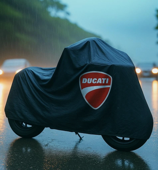 Ducati Motorcycle Protective Outdoor Cover – Rain, Sun & Dust Resistant