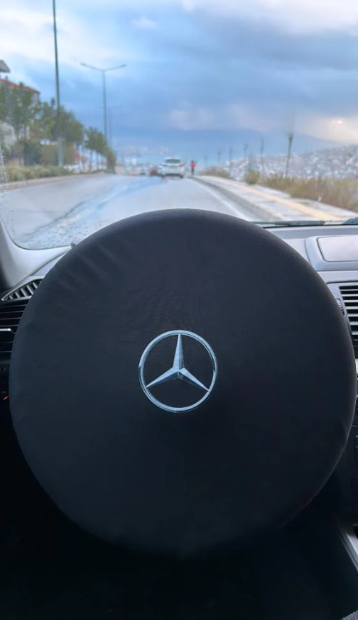 Steering Wheel Cover Soft Elastic Premium Fabric For all Model Custom Logo