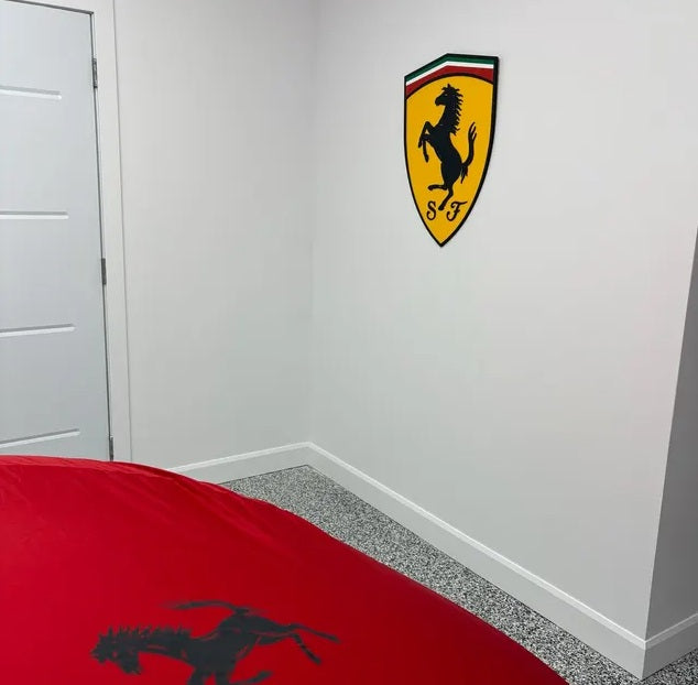 Ferrari Wall Sign for Garage – Premium Wall Decor for Car Enthusiasts