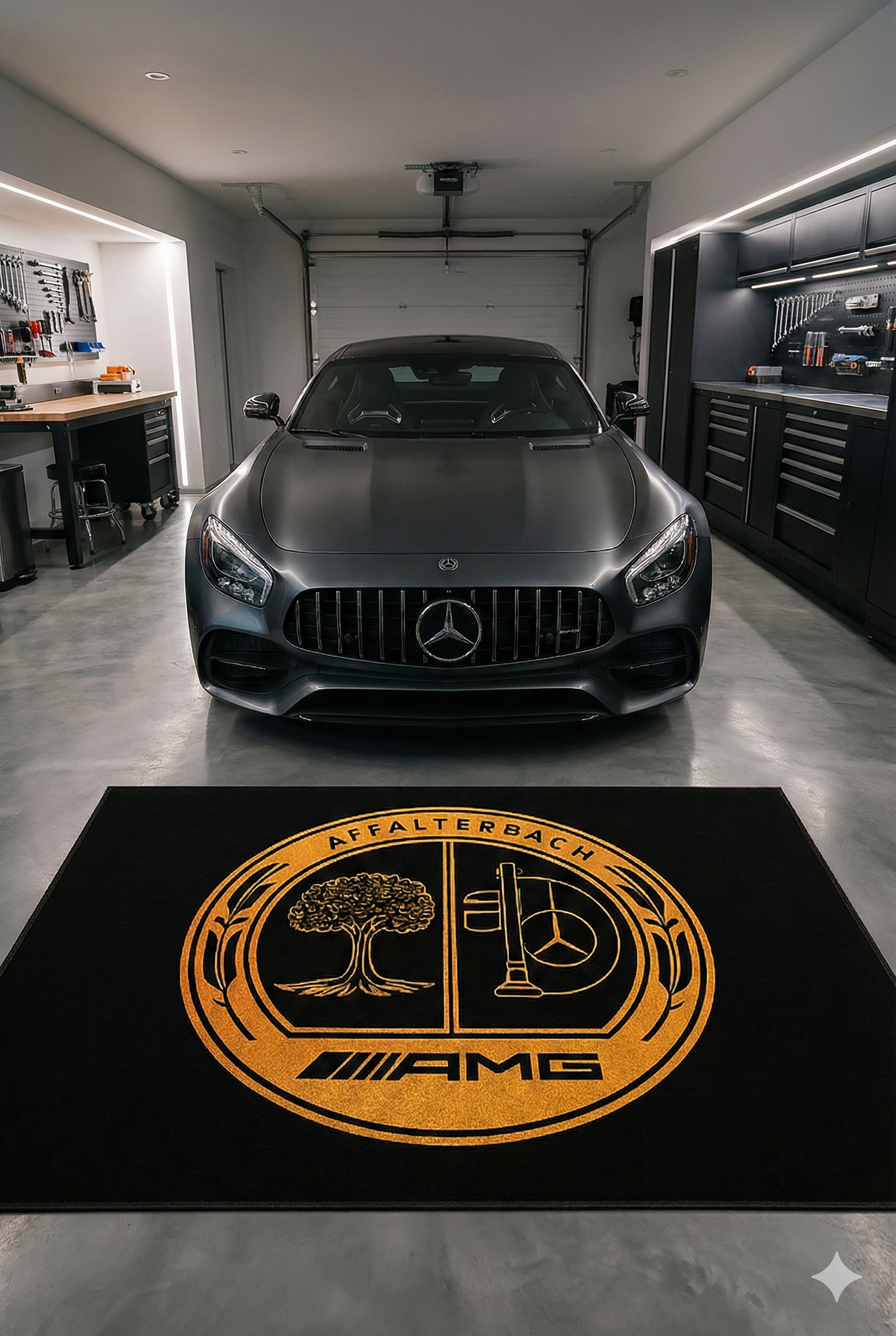 Mercedes Benz AMG Luxury Rug 60×87 INCH Home, Garage & Display Carpet