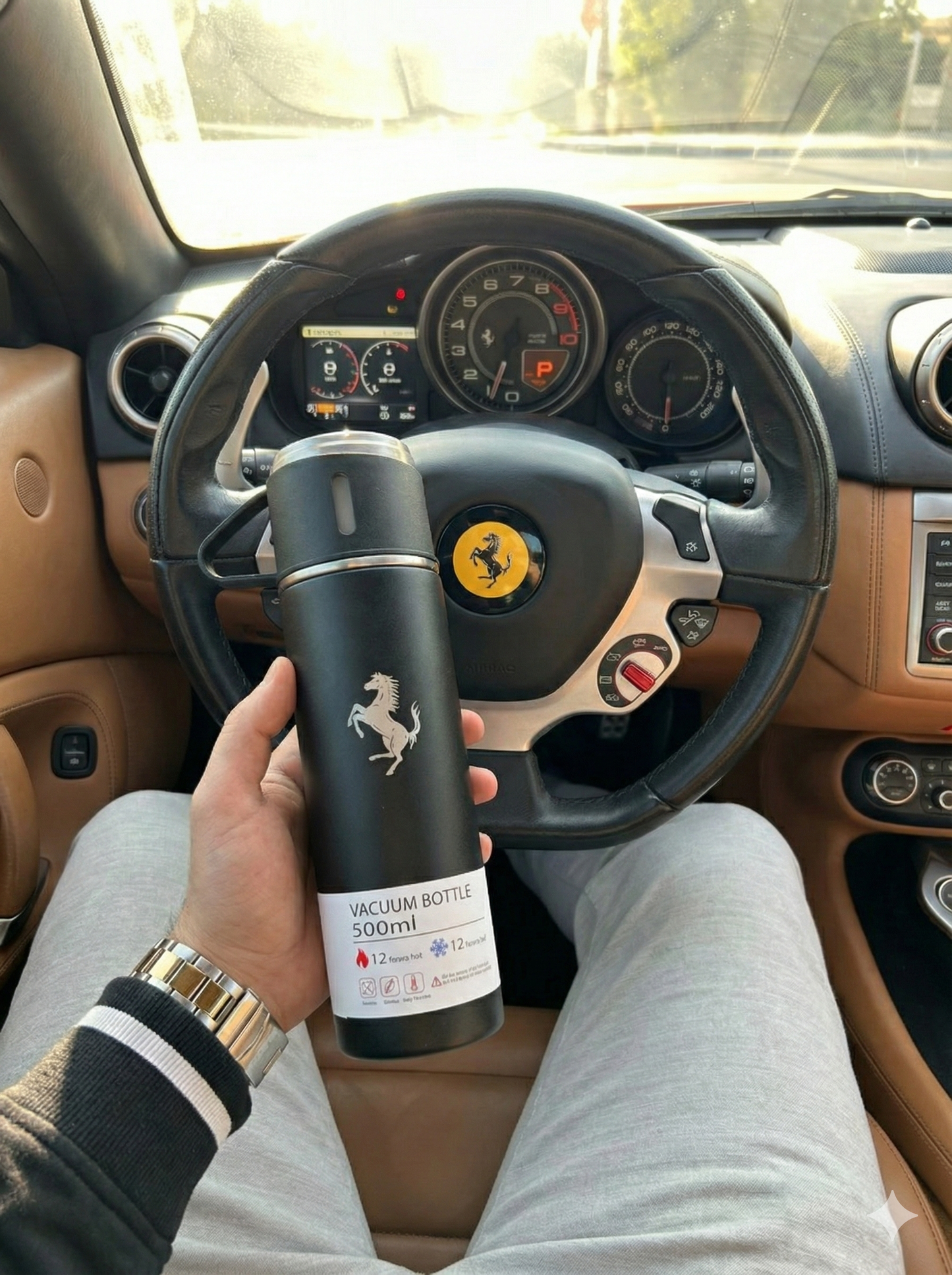 Laser Logo Thermos Set 500 ml – Insulated Flask with 3 Cups