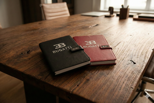 Bugatti Journal Notebook Customizable initials