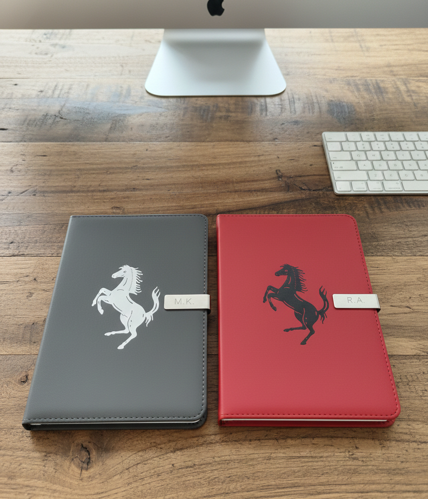 Ferrari Journal Notebook Customizable initials