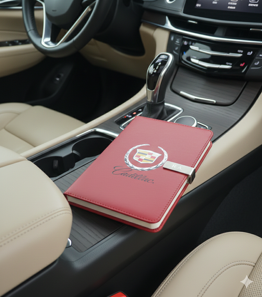 Cadillac Journal Notebook Customizable initials