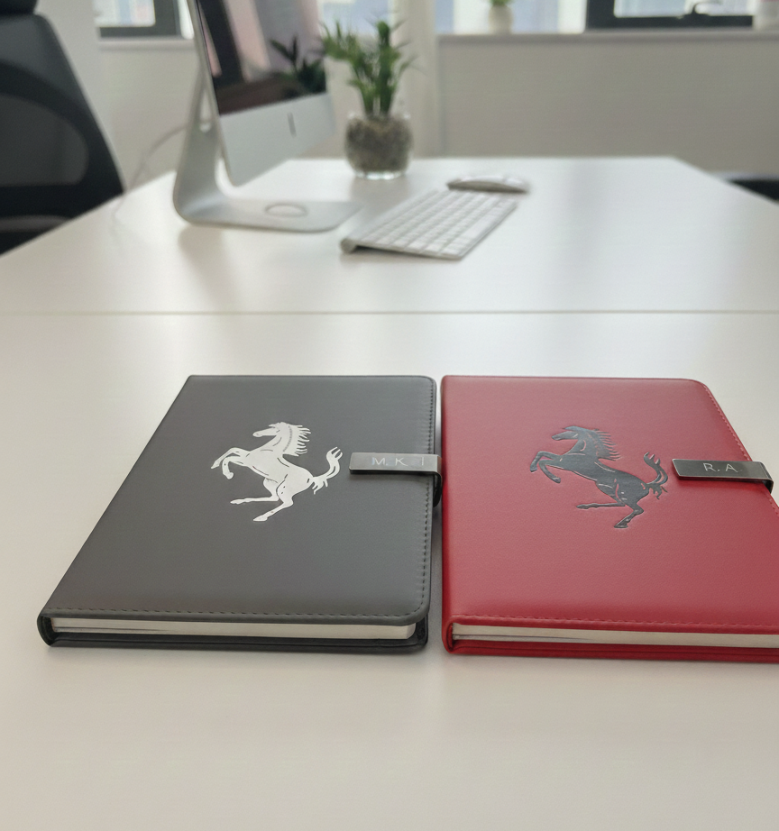 Ferrari Journal Notebook Customizable initials