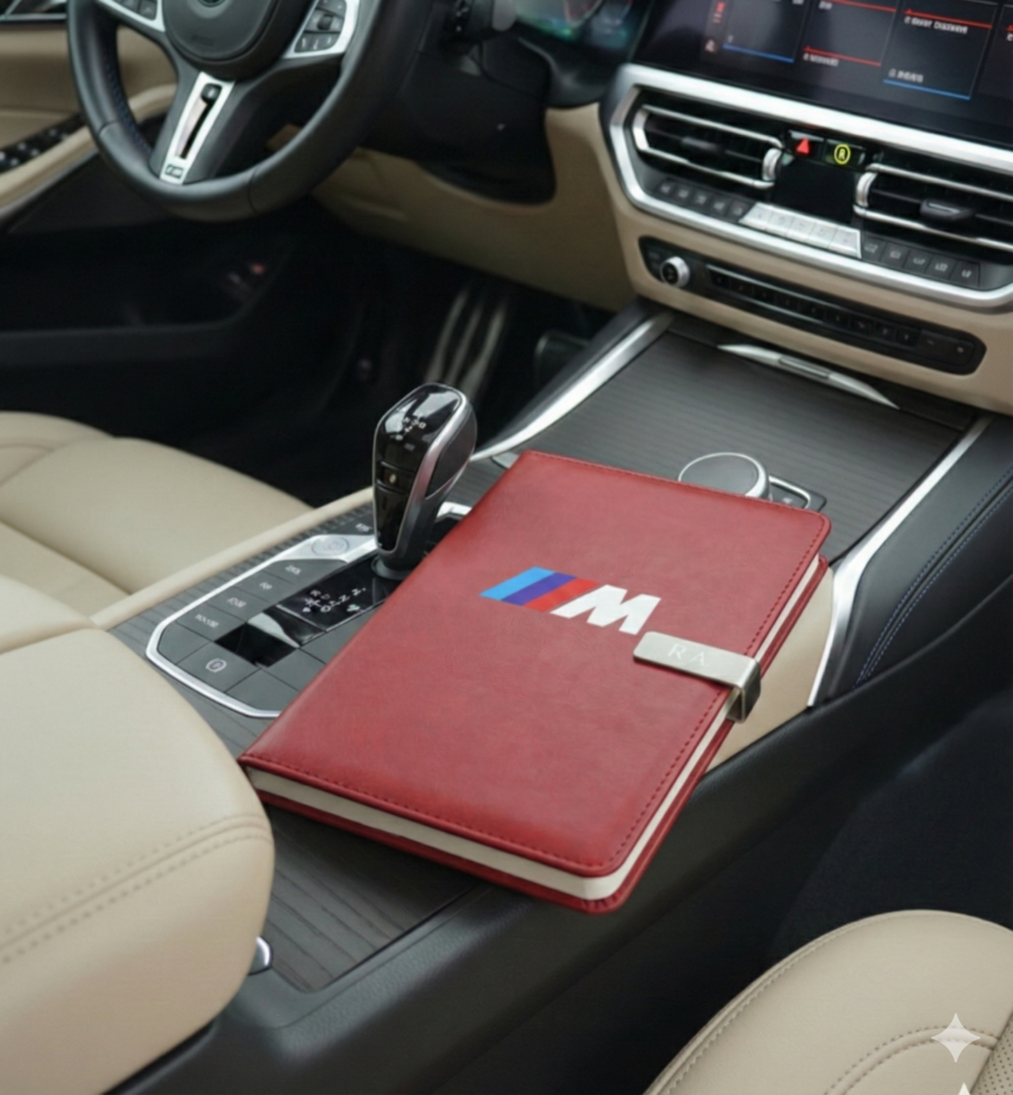 BMW Journal Notebook Customizable initials