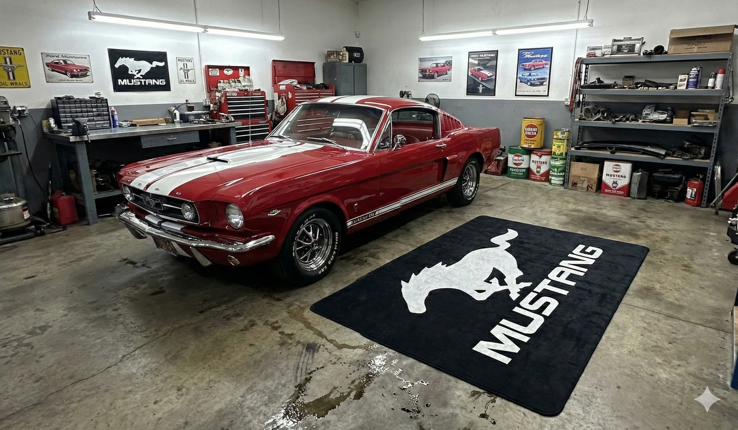 Mustang Luxury Rug 60×87 INCH Home, Garage & Display Carpet