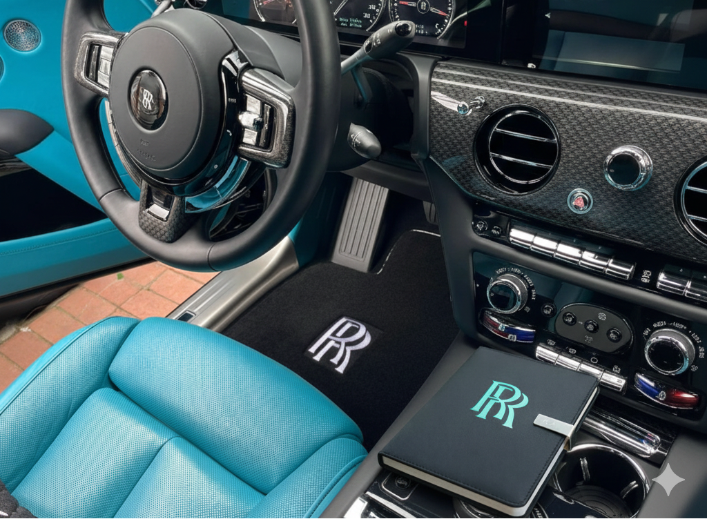 Rolls Royce Journal Notebook Customizable initials